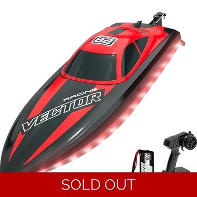 Volantex RC Vector Lumen boat - Brushed/Red RTR Volantex RC Vector Lumen boat - Brushed/Red RTR
